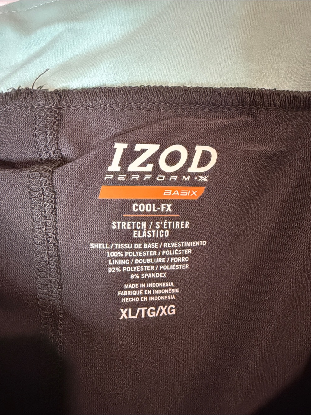 Izod skort - dark gray with mint trim XL - Picture 4 of 5